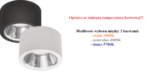 Dwie lampy z możliwością wyboru trzech barw 