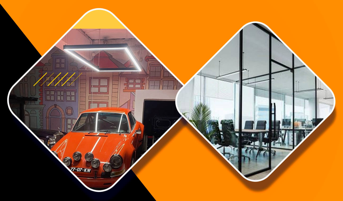 Oprawa liniowa LED BOX-LINE 20W do garażu lub biura