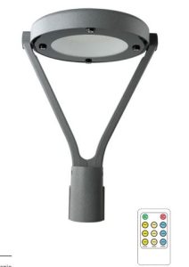 oprawa parkowa LED NEVA 60W z możliwością zmiany mocy i zmiany barwy z pilotem w zestawie - 